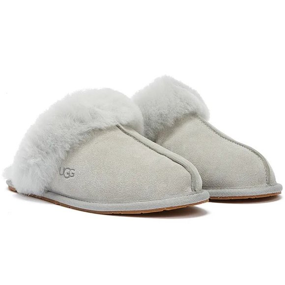 New UGG Scuffette II Grey Gray Slip On Slippers Shoes Flats 8 - Picture 1 of 7